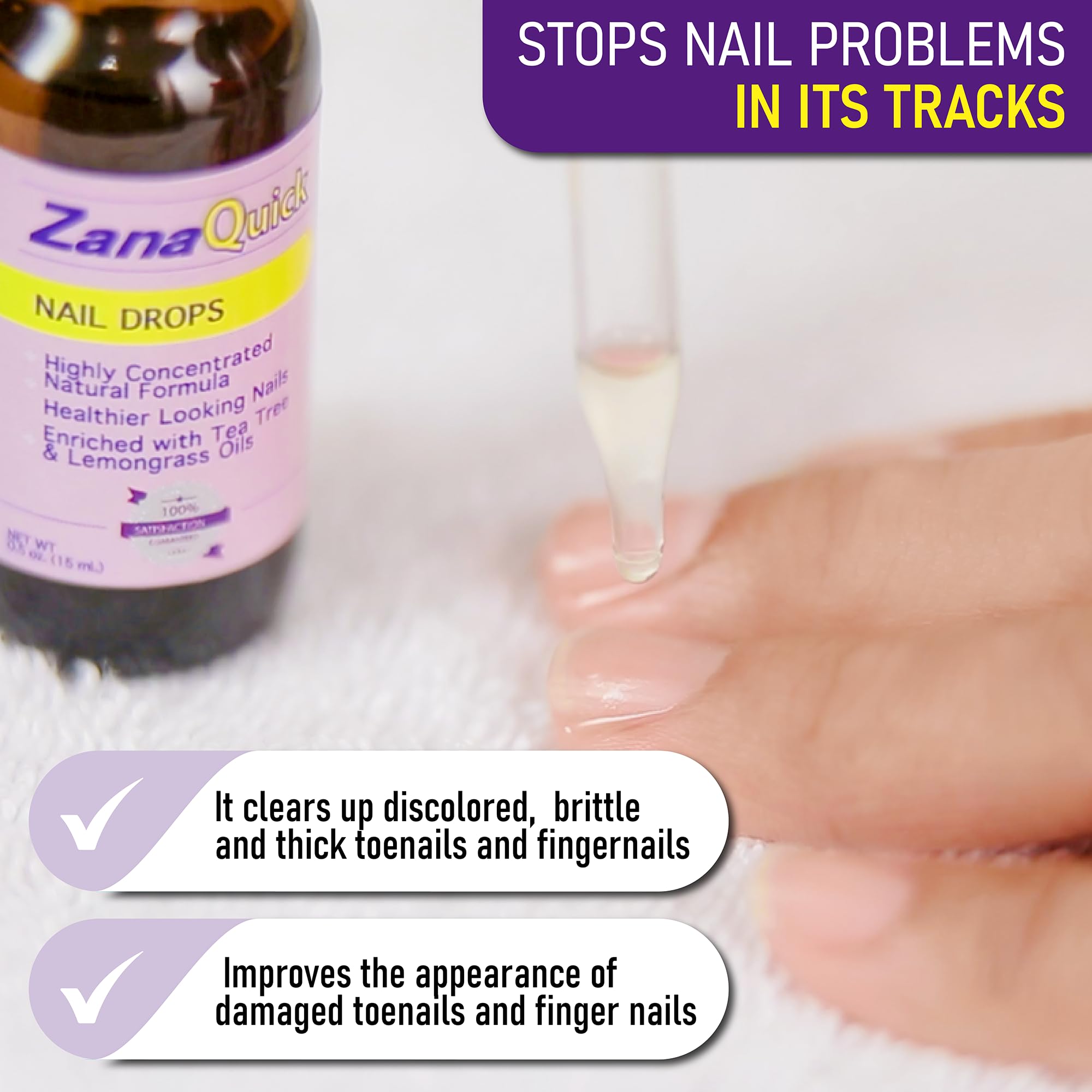ZanQuick digital instruction guide cover for clear nail care steps