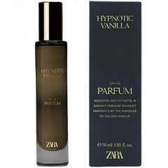 Zara Hypnotic Vanilla bottle close-up highlighting warm vanilla scent for everyday confidence