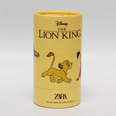 Zara Lion King Kids Perfume artwork highlights adventurous fragrance experience.