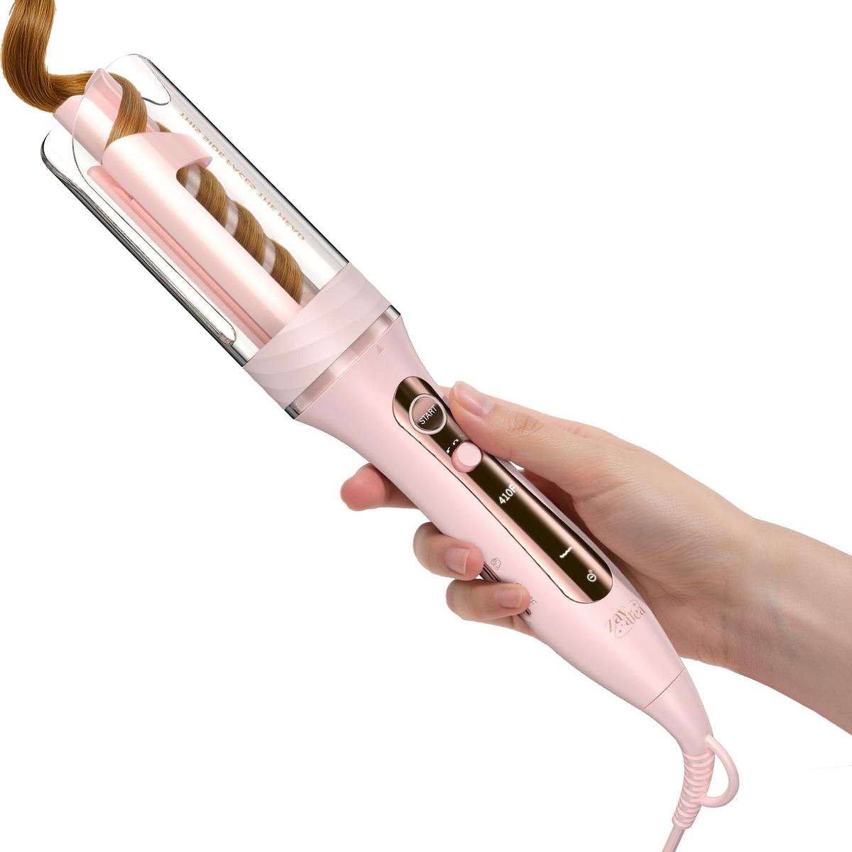 Zavarea automatic rotating curling iron with 1-inch barrel for smooth beach waves.