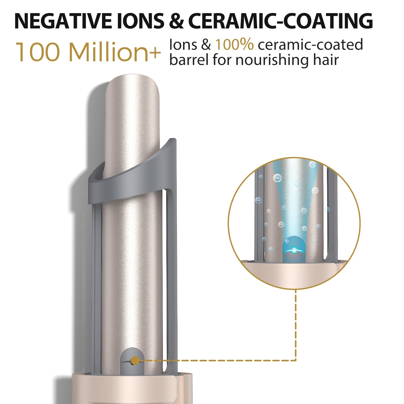 Zavarea dual voltage travel-ready curling iron for worldwide styling