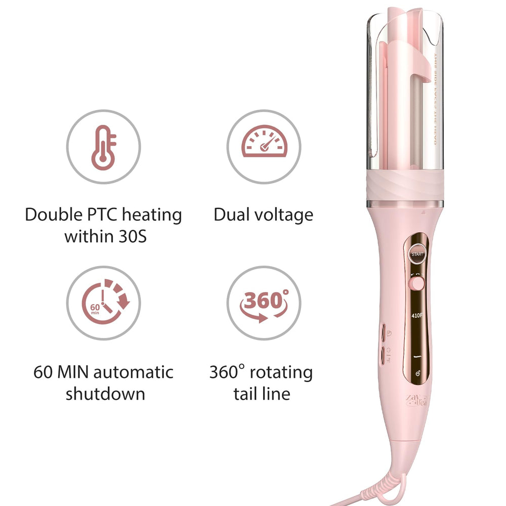 Zavarea dual voltage design is travel-friendly for worldwide styling.