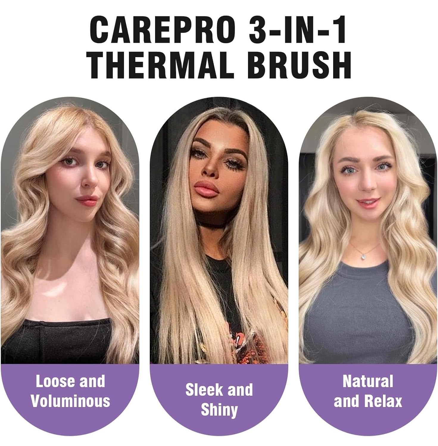 zavarea Thermal Brush uses 800M ions for smoother, shinier hair.