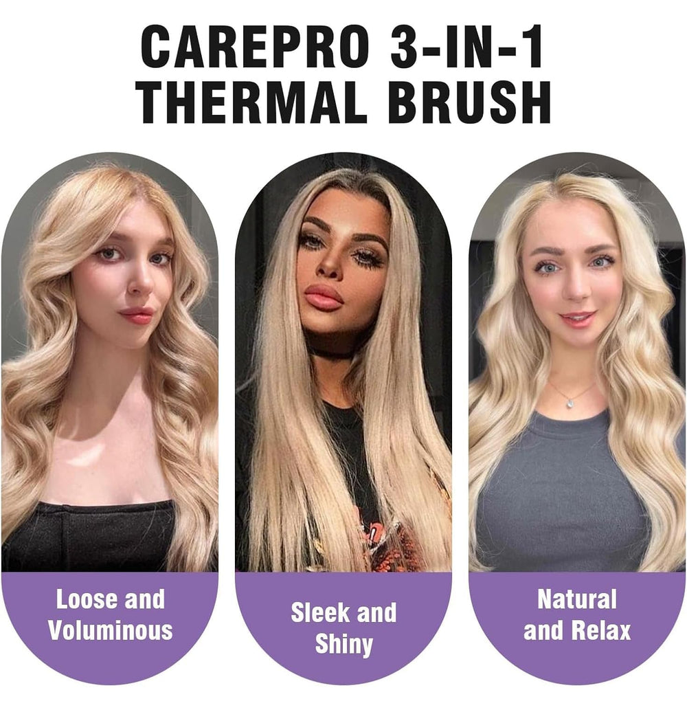 zavarea Thermal Brush uses 800M ions for smoother, shinier hair.