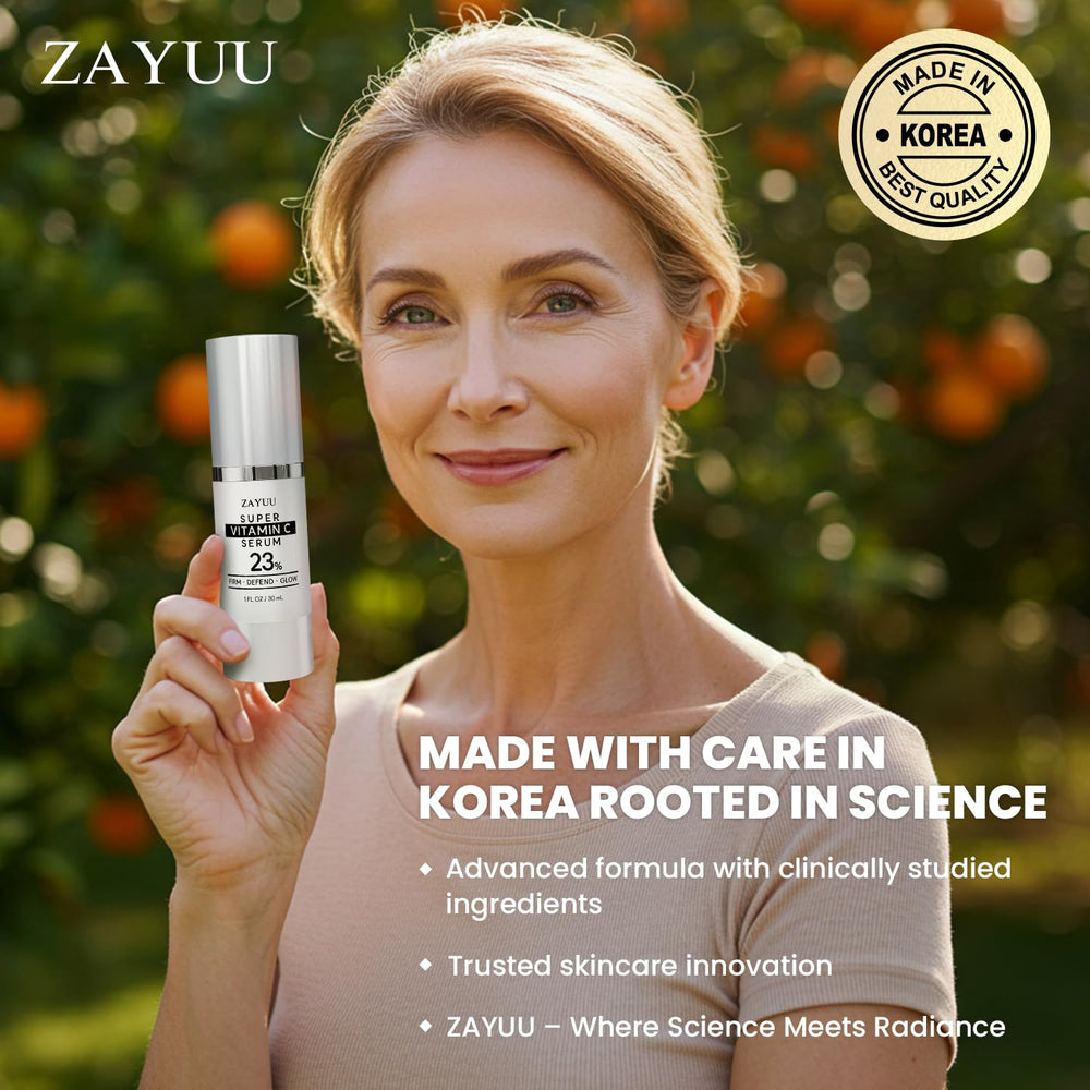 ZAYUU Fast-absorbing lightweight serum for easy layering.