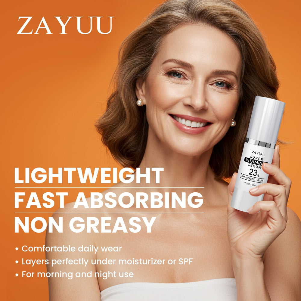 ZAYUU Ferulic Acid with Vitamin E provides antioxidant protection.