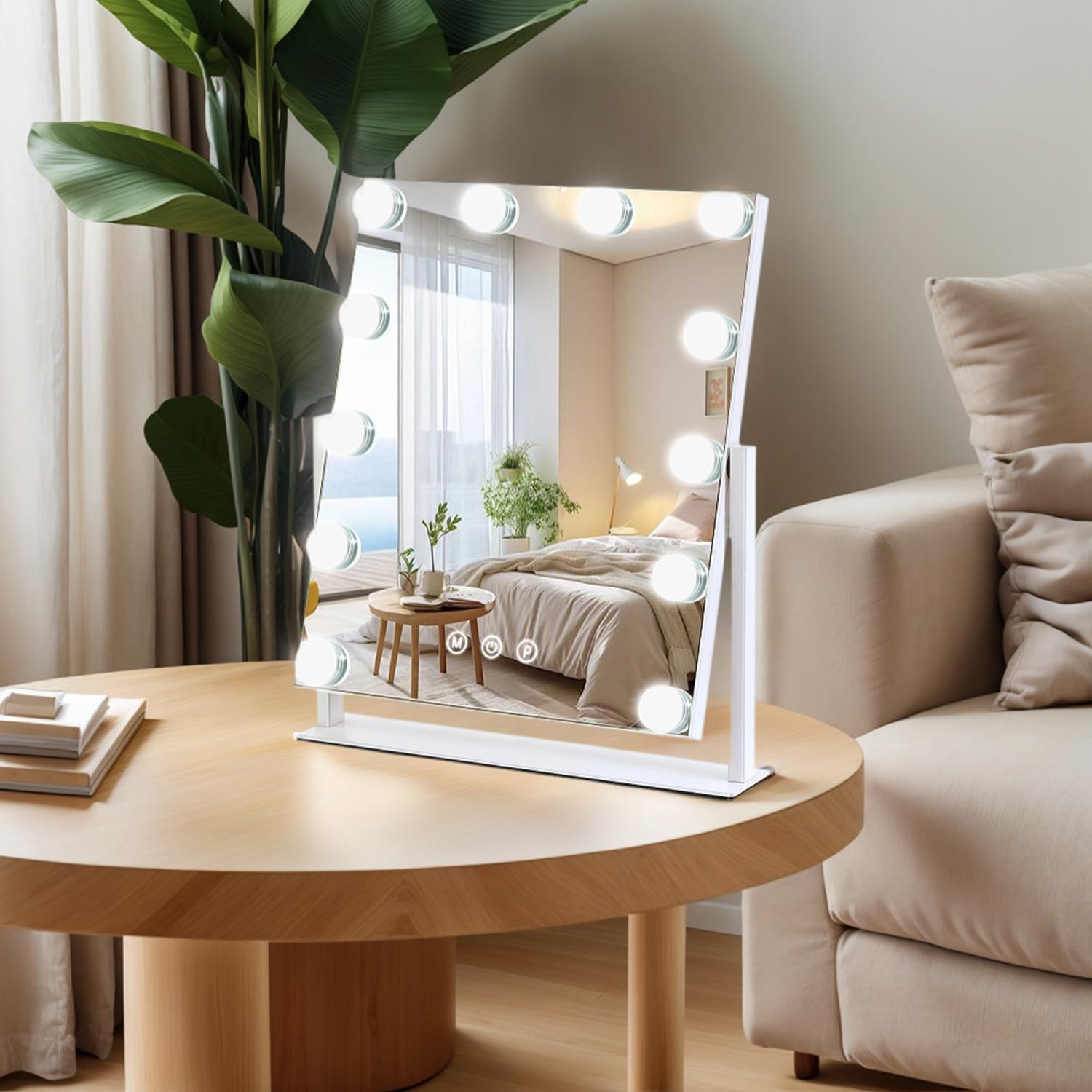 ZBOCAI vanity mirror makes a gift-ready option with elegant design