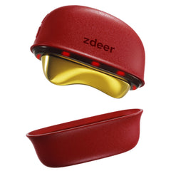 ZDEER electric gua sha massager with LED red light beads for radiant skin.