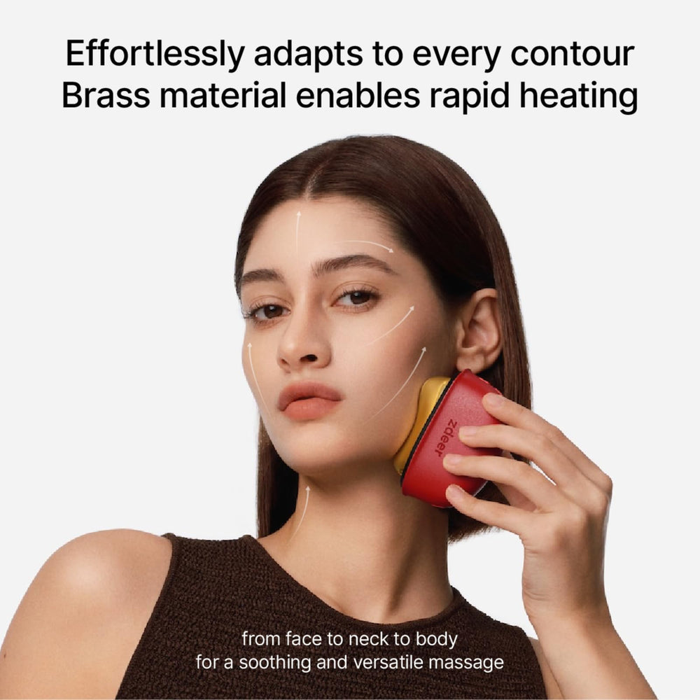 ZDEER ergonomic contour design glides easily along face and neck.