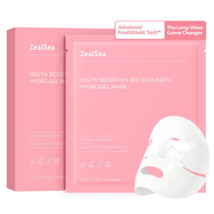 ZealSea Bio Collagen Wrapping Mask glass-skin closeup highlighting deep hydration