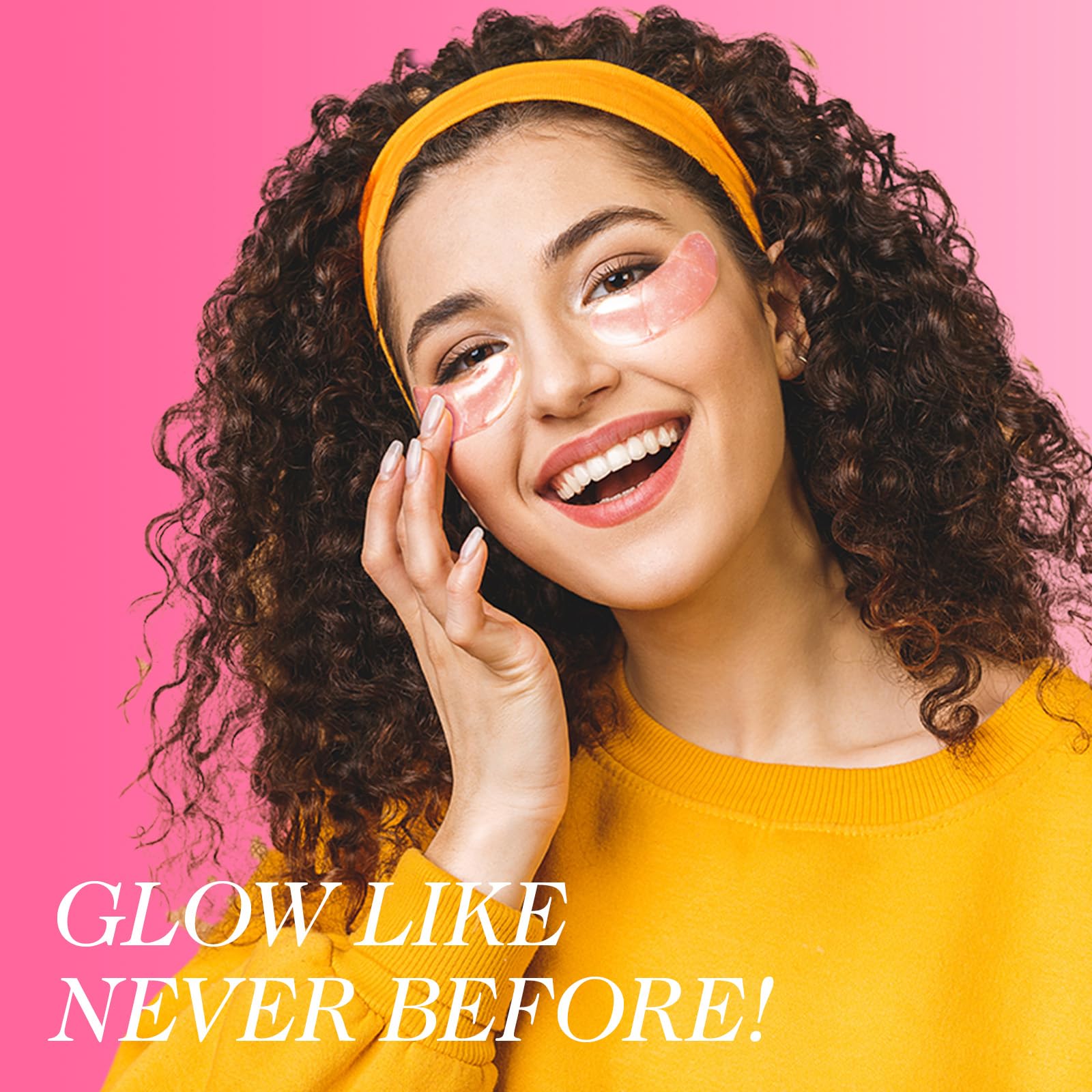 ZealSea eye patches during application show clear gel pads for cooling comfort.