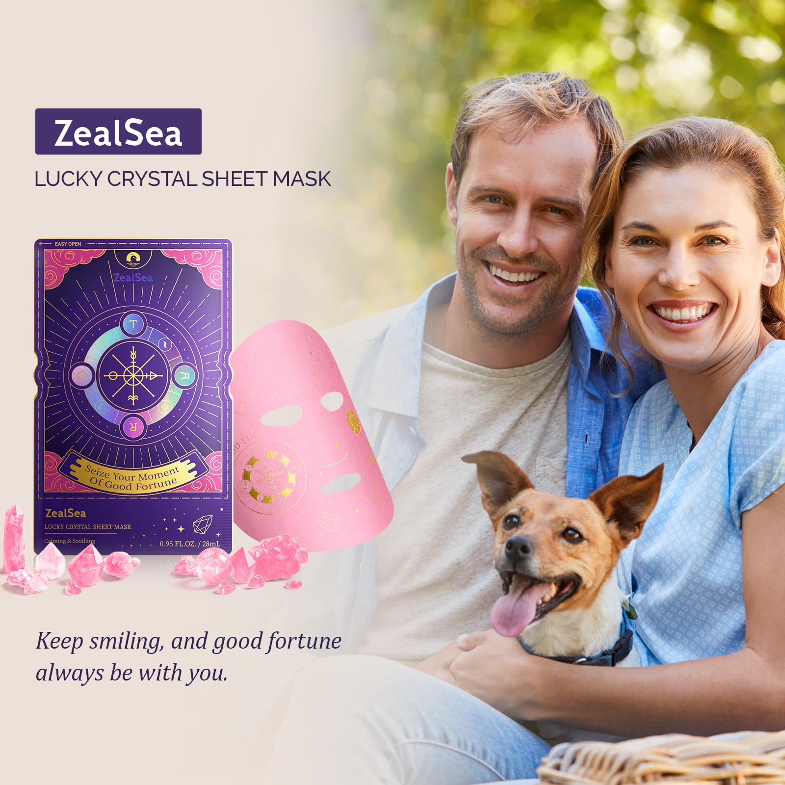 ZealSea at-home spa mask session for relaxation.