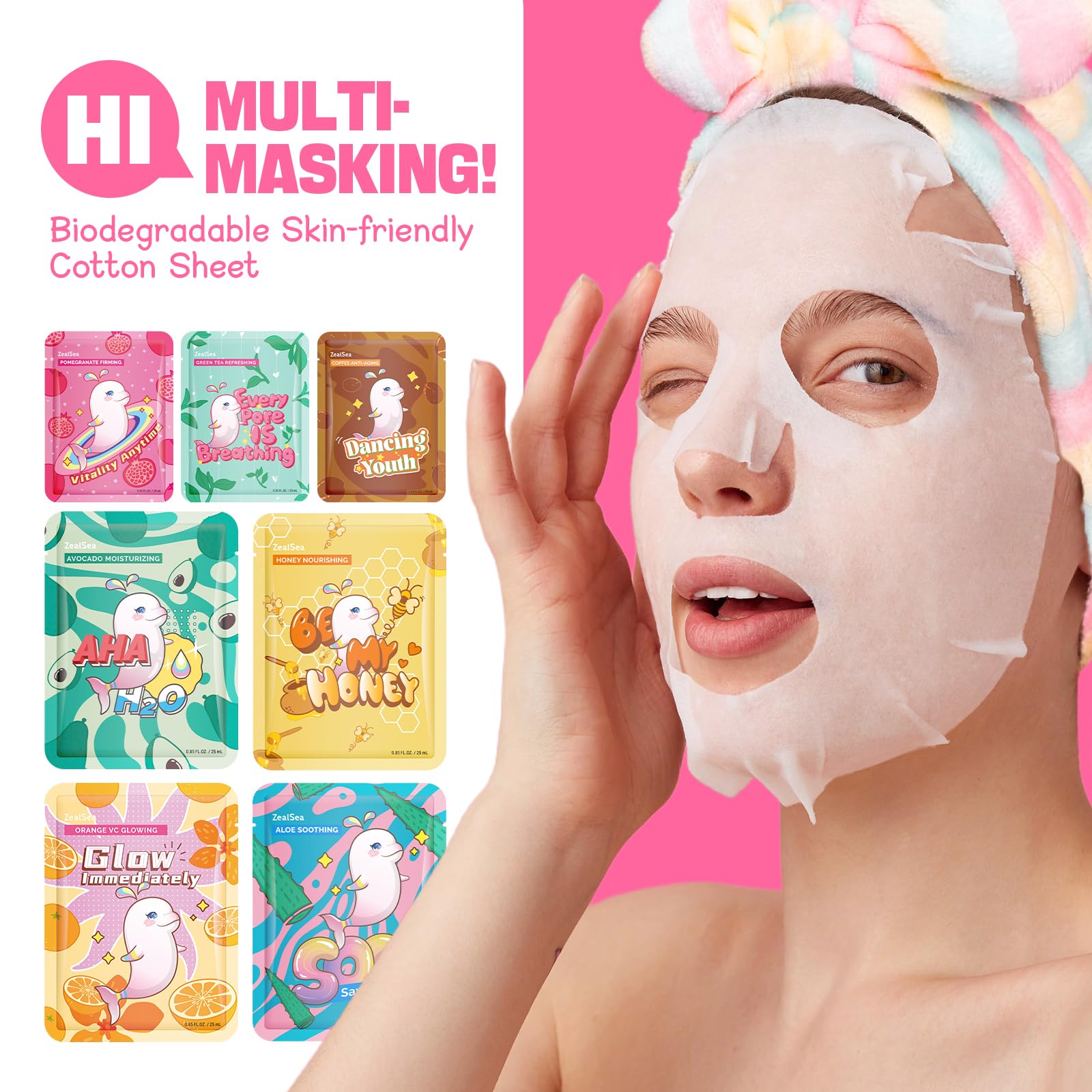 ZealSea Avocado Pomegranate mask nourishes and softens skin