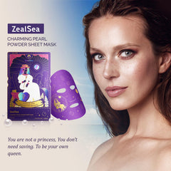 ZealSea diamond-powder-brightening highlights radiant complexion.