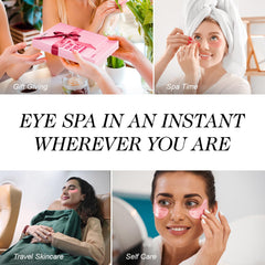 ZealSea niacinamide hyaluronic acid formula highlighted for brightening and hydrating the eye area.