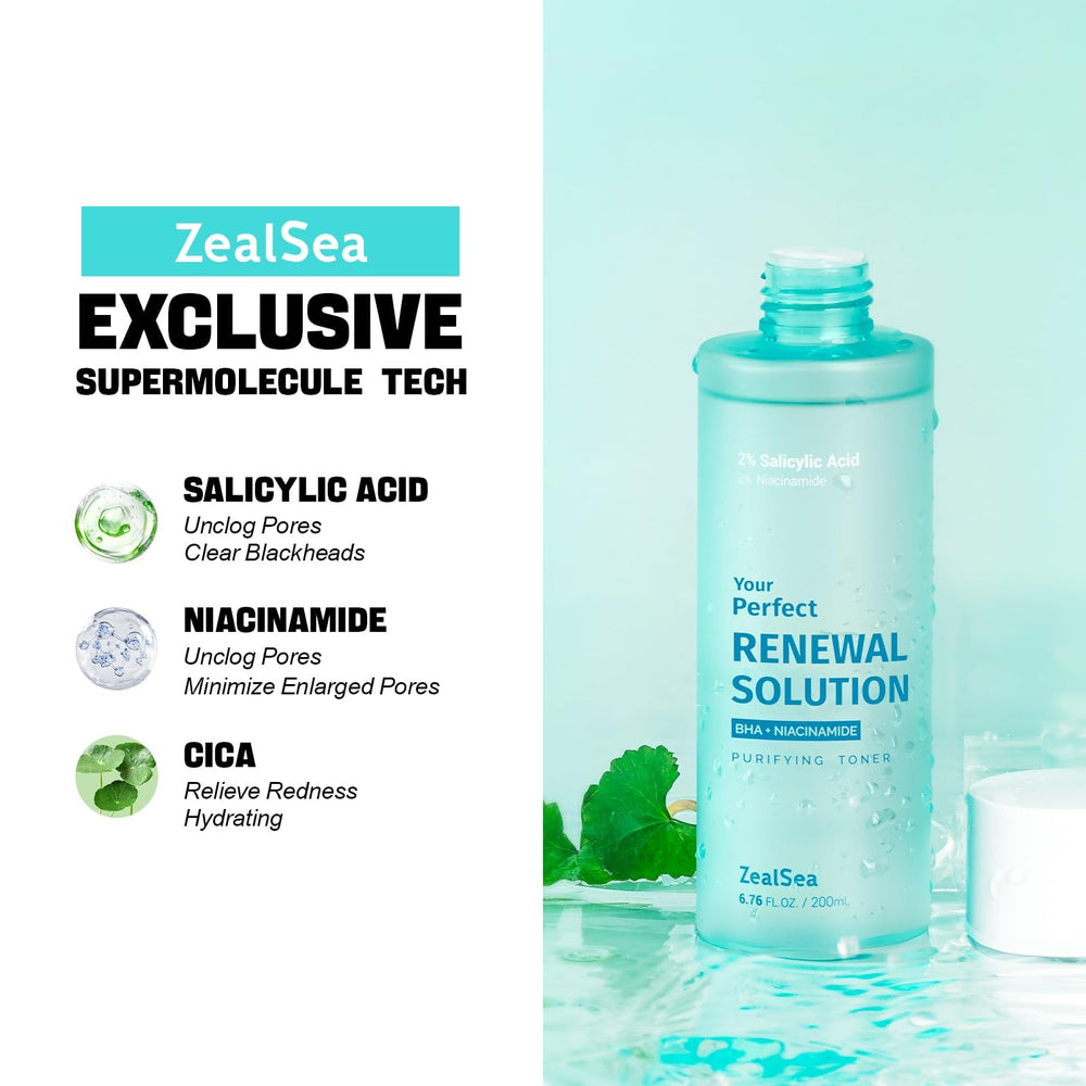 ZealSea toner bottle on shelf ready for daily use.