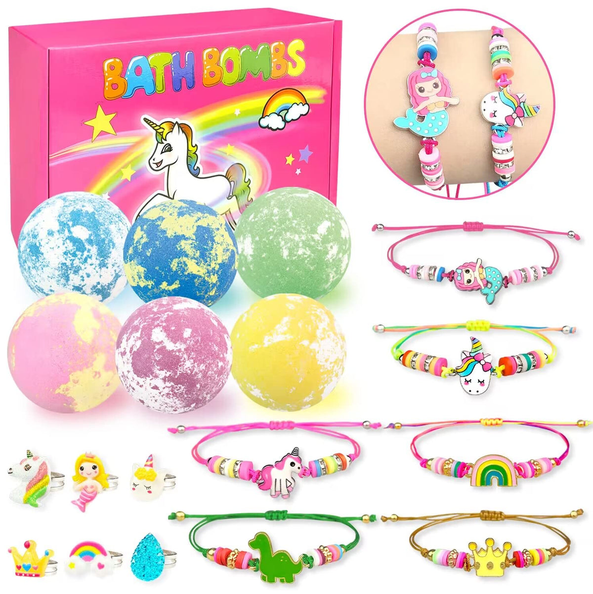 ZEIZHUBN bath bombs with surprise inside create colorful, engaging bath time for kids.