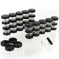 ZEJIA 5g sample container with lid shows a secure seal for travel makeup