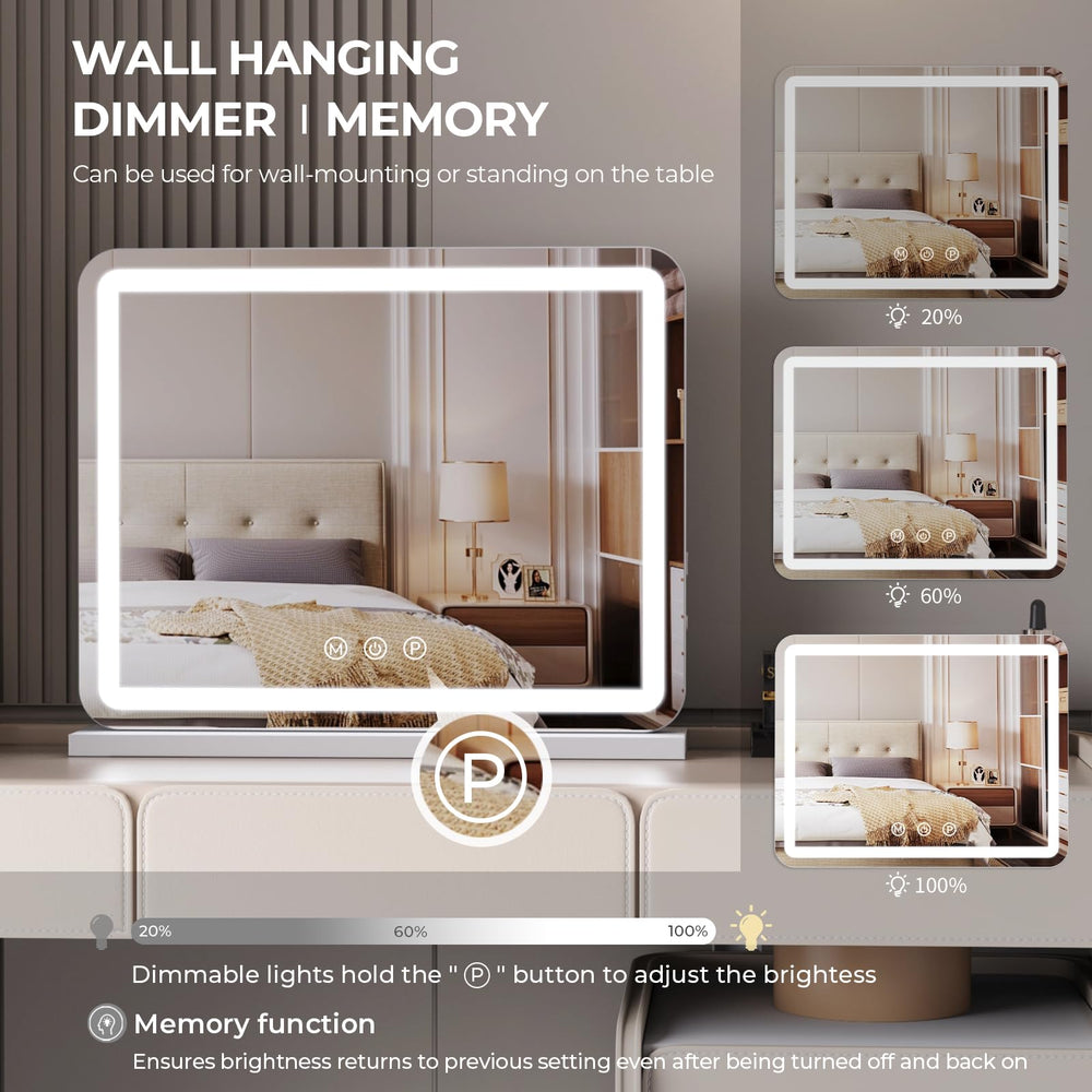 ZL ZELing vanity mirror side USB port enables convenient charging.