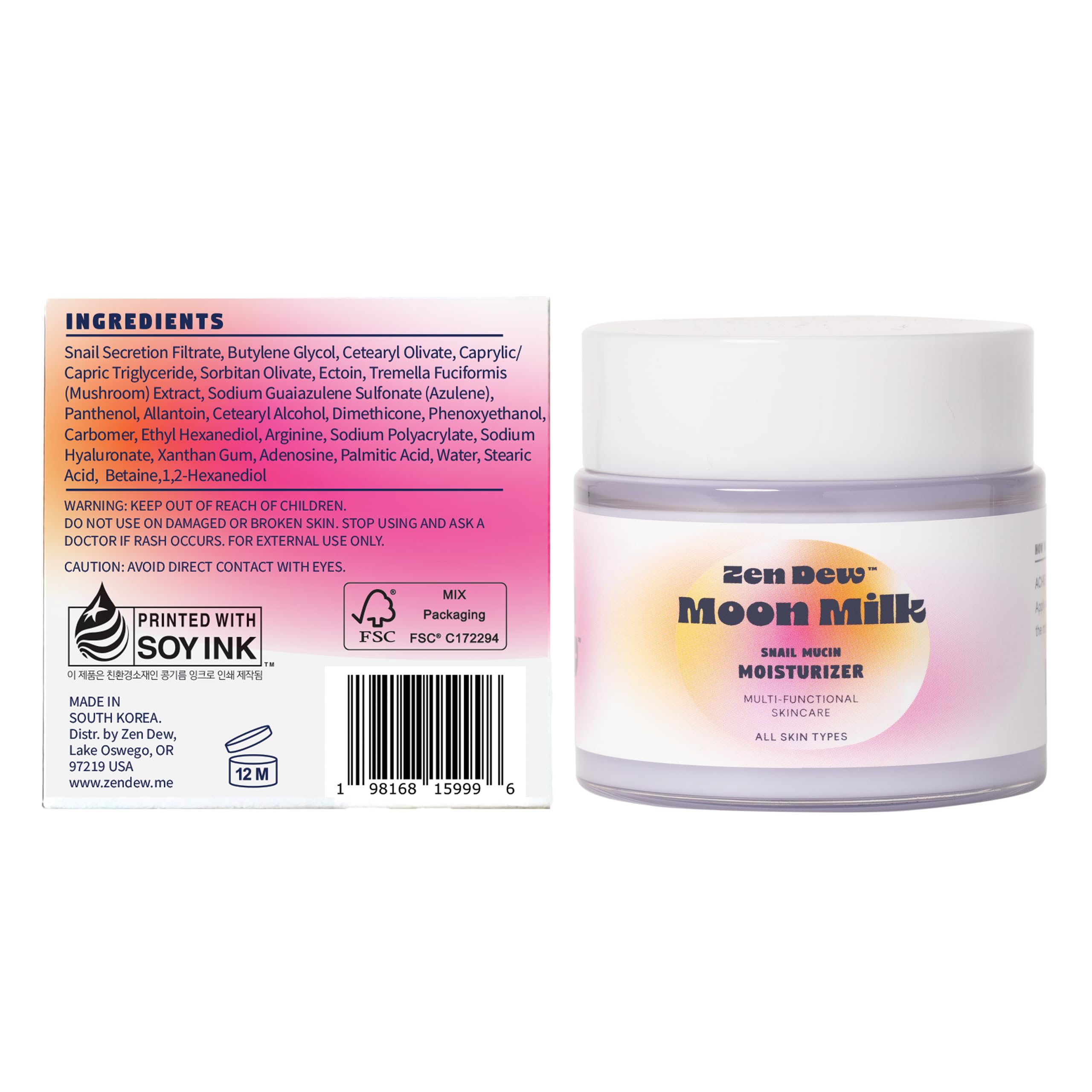 Zen Dew glow routine scene implies combined use with serums for enhanced radiance