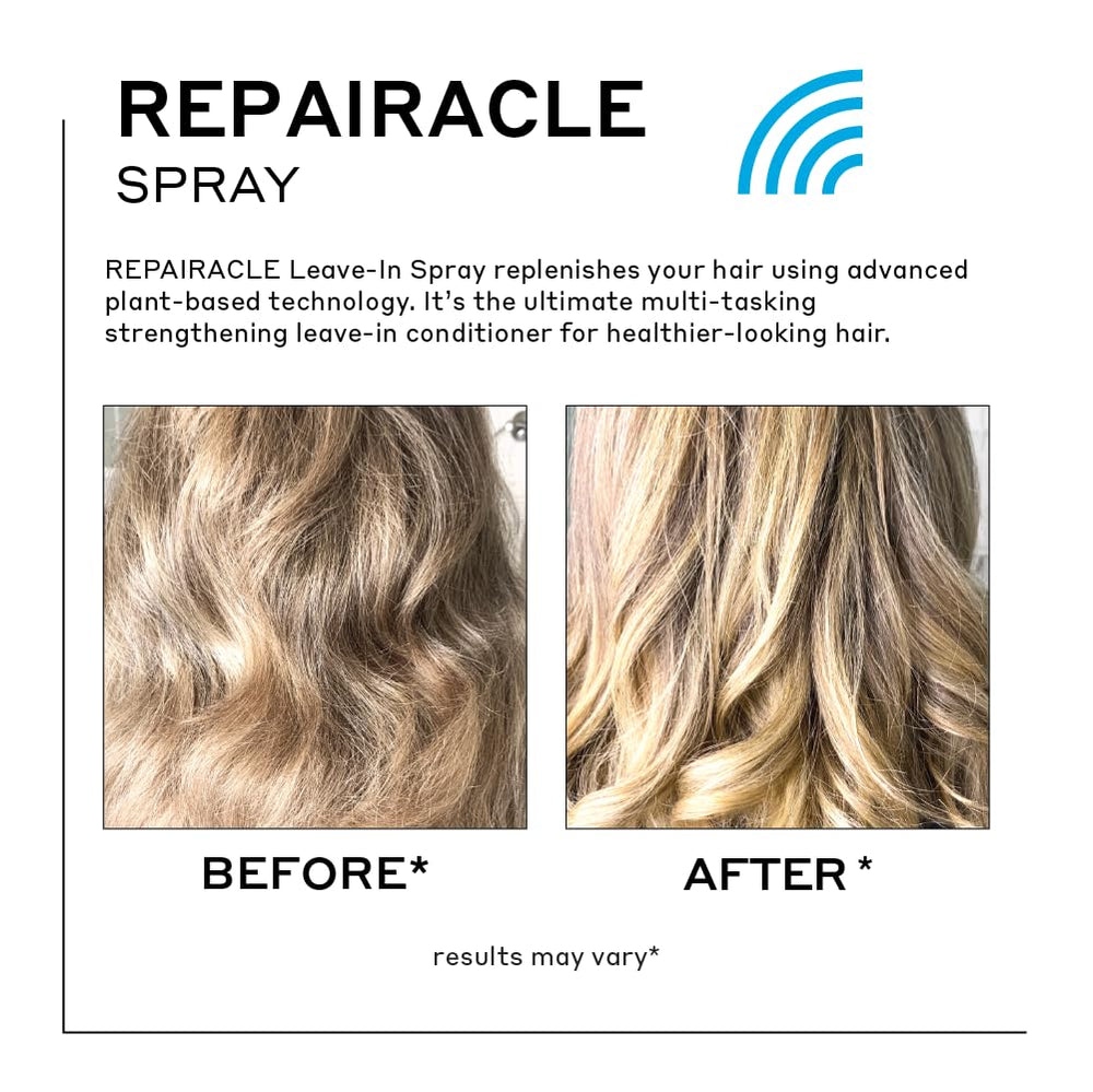 Zenagen Repairacle leave-in bottle back view highlighting color-safe, plant-based care