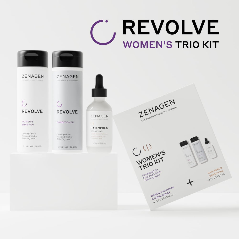 Zenagen Revolve densifying serum tube targets thinning areas for a strengthened, denser appearance