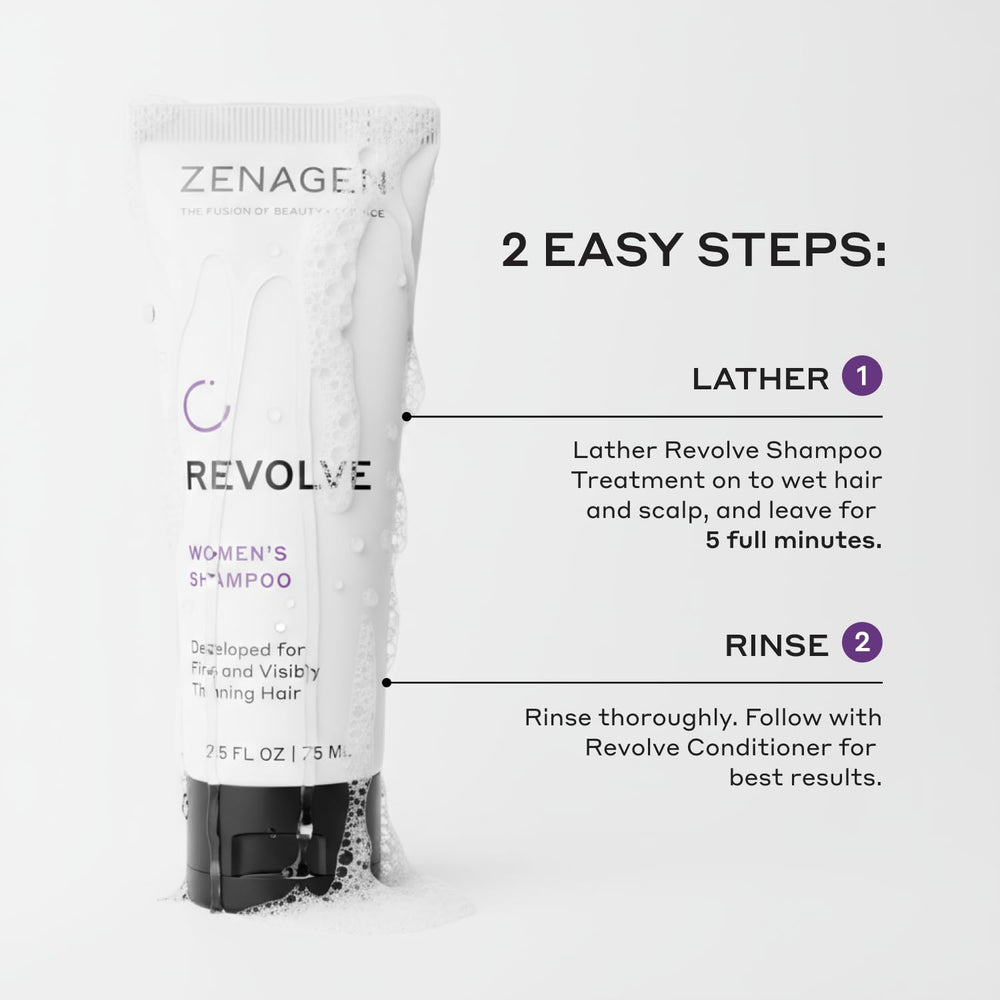 Zenagen Revolve conditioner application reveals easy detangling and smoothness.