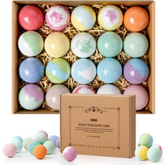 ZenBombs bath bombs set variety in colors for a luxurious soak and skin softness.