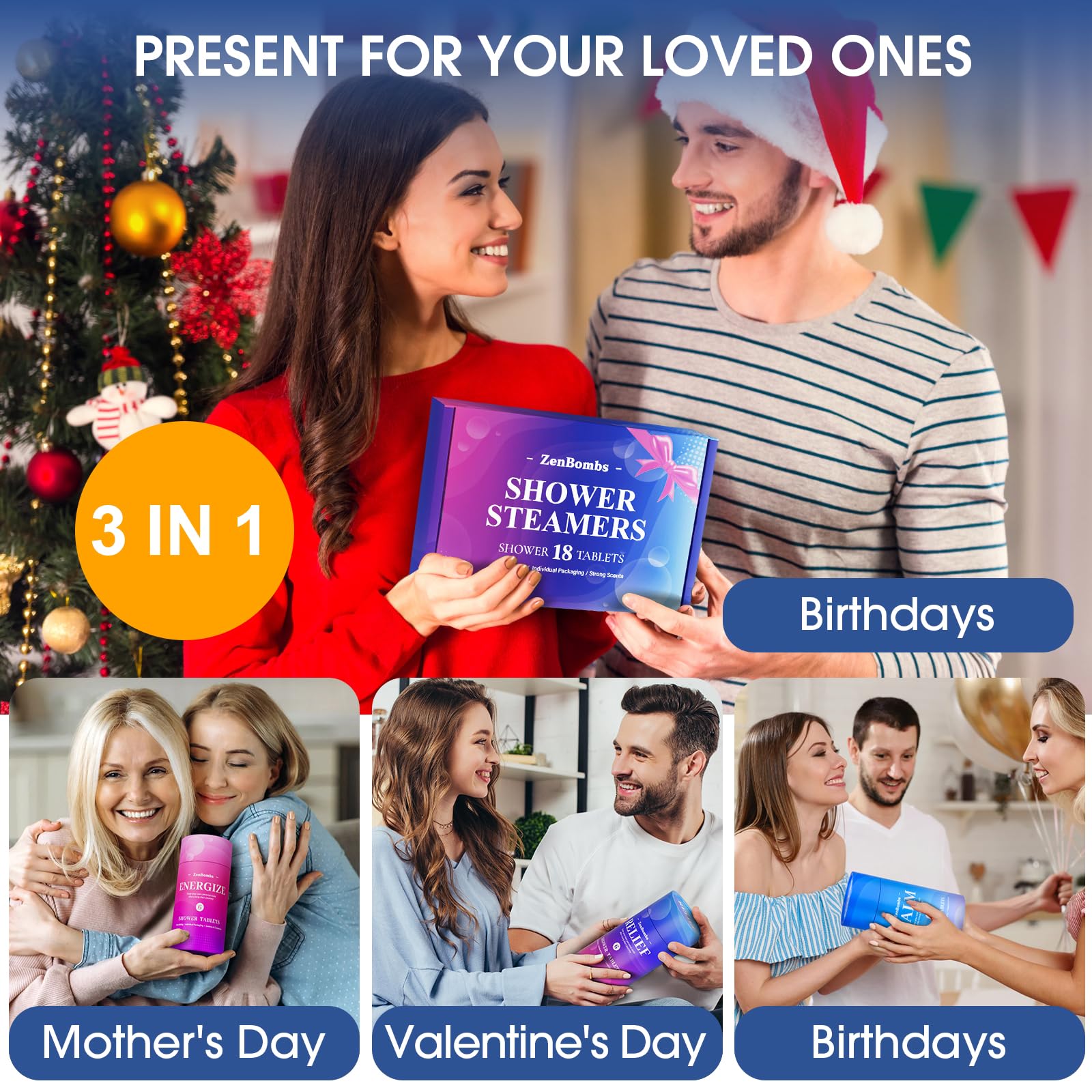 ZenBombs gifting presentation suits birthdays, holidays, or a pampering moment