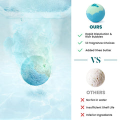 ZenBombs natural ingredients closeup highlights shea butter and minerals for skin nourishment