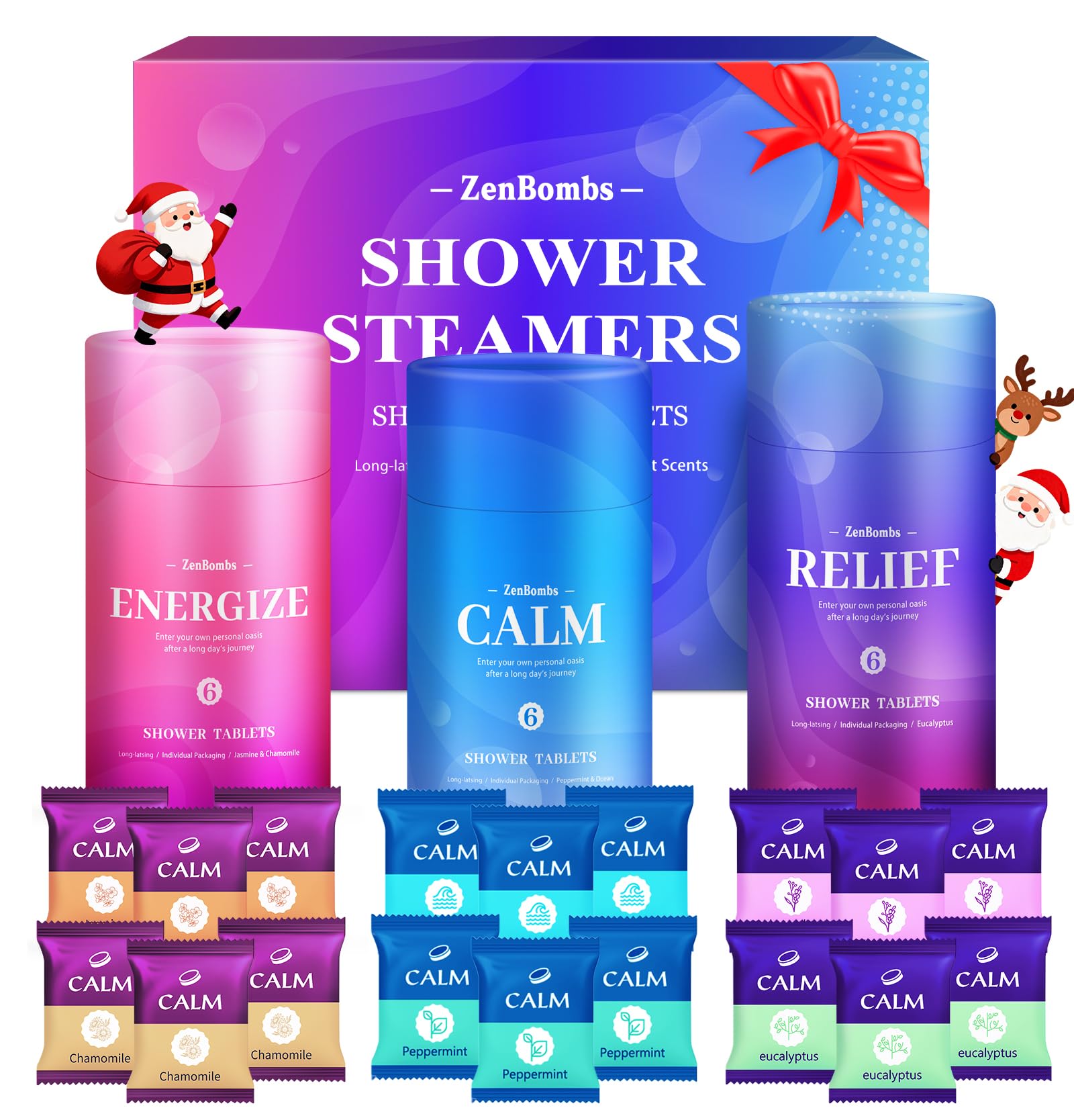ZenBombs shower steamers six-scent set delivers a luxurious shower fragrance