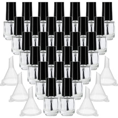 ZENFUN 50-pack 5ml bottle with brush cap for precise, spill-free nail art mixing