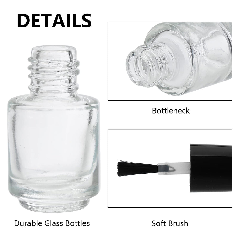 ZENFUN mini 5ml bottle travel-friendly for on-the-go nail art touch-ups