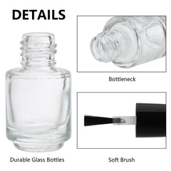 ZENFUN mini 5ml bottle travel-friendly for on-the-go nail art touch-ups