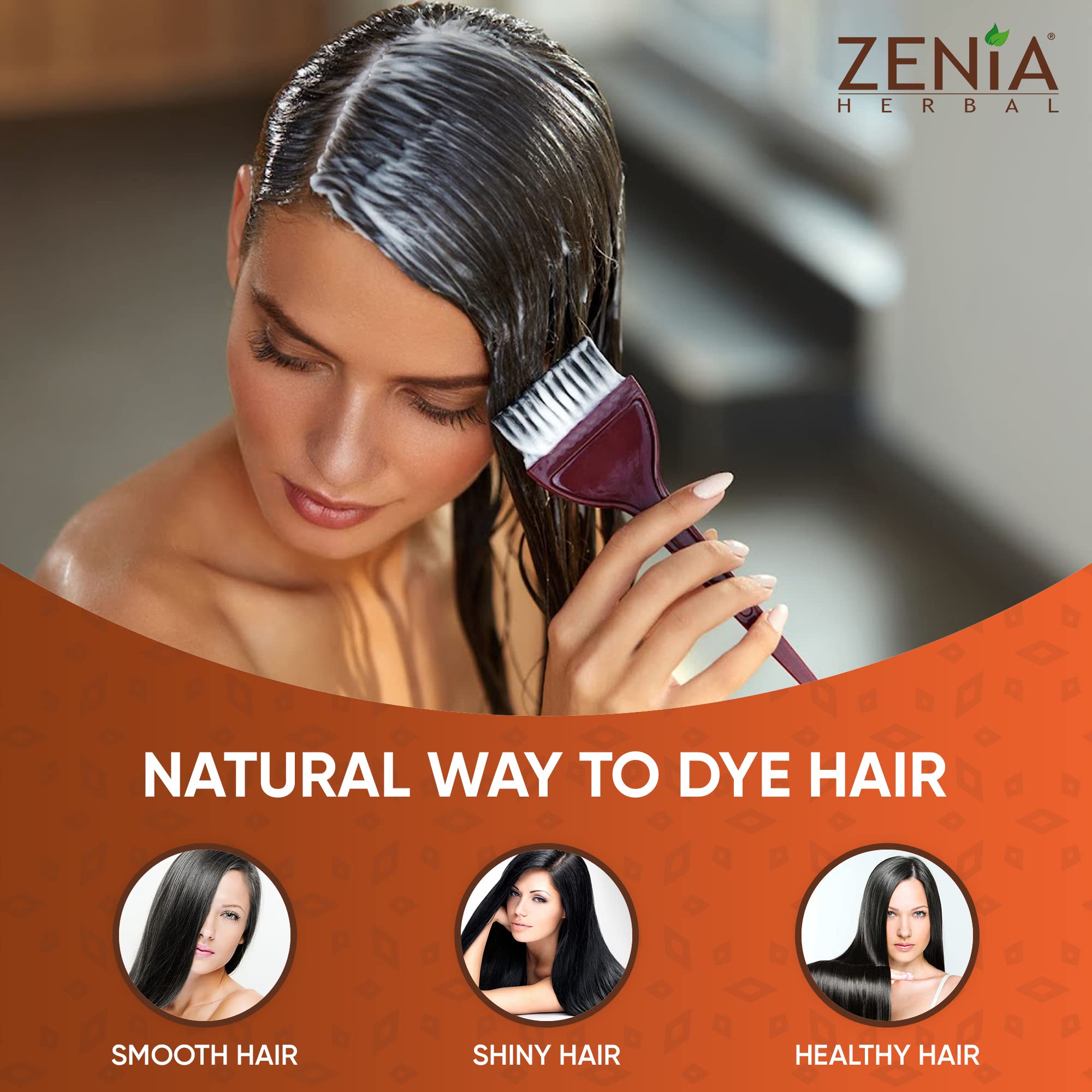 Zenia hair rinse after color reveals gradual, natural-looking results.