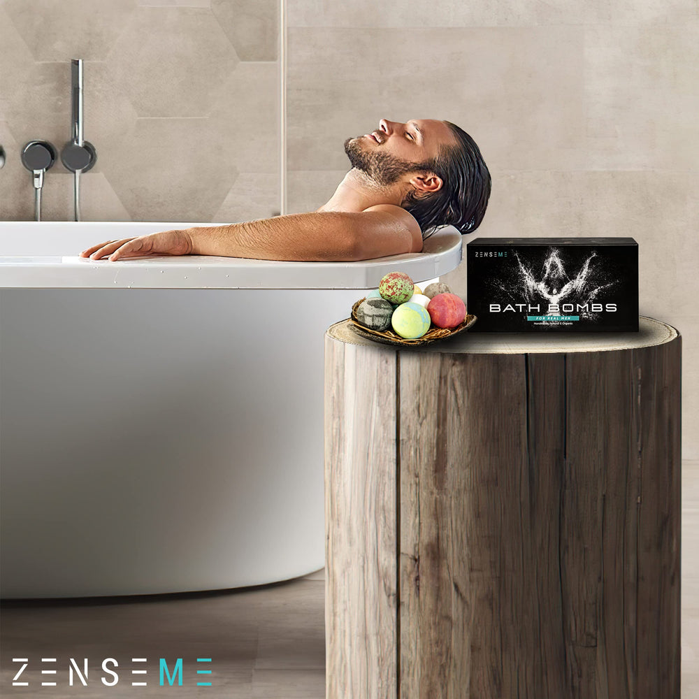 ZenseMe bath bomb aloe-vera nourishes skin moisture while easing dryness.