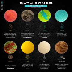ZenseMe bath bomb peppermint delivers cooling scent and tension relief.