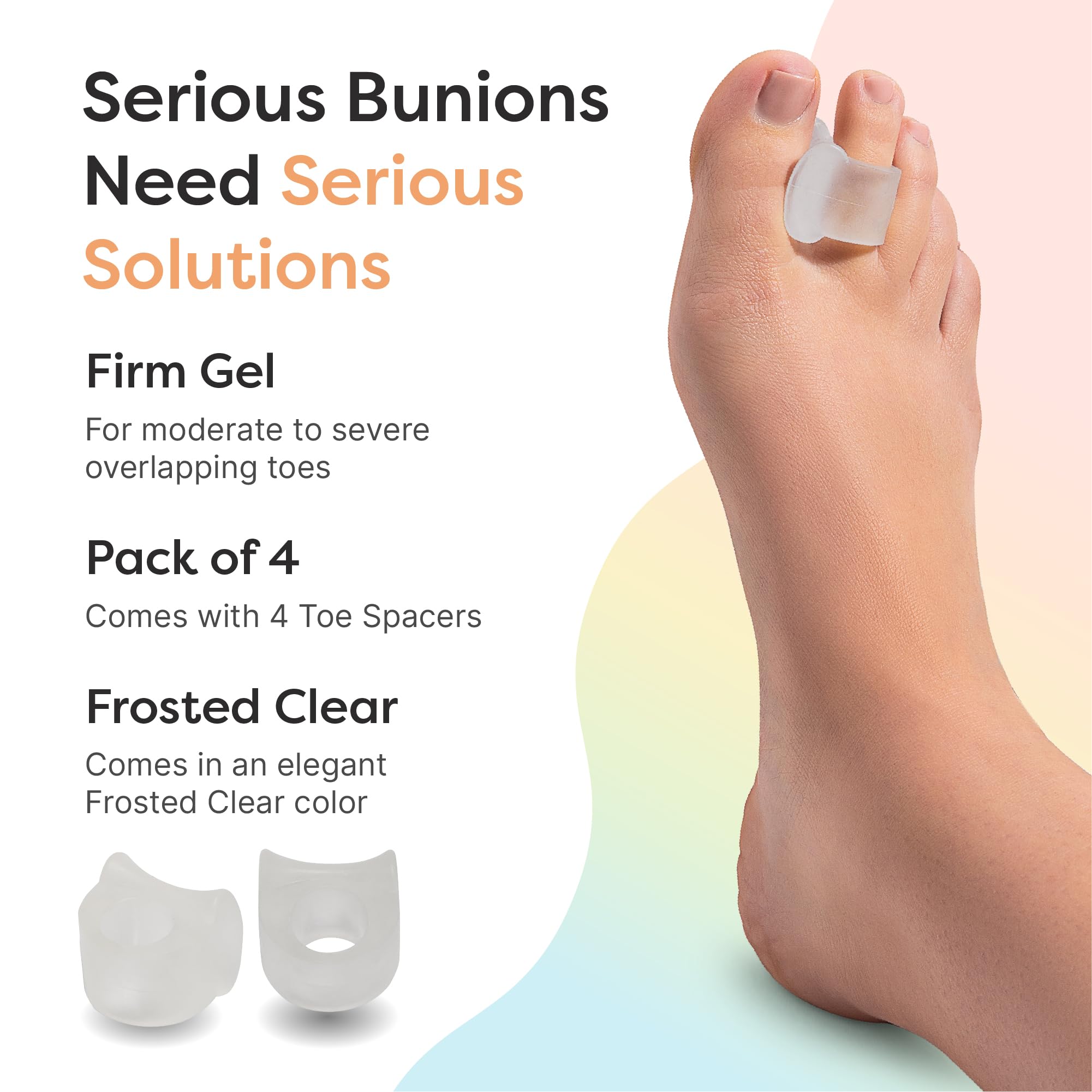 ZenToes single-loop design keeps the spacer in place during activity.