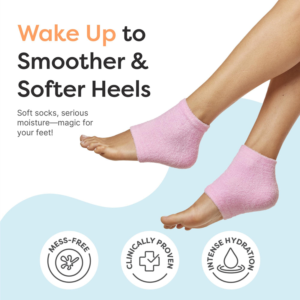 ZenToes heel socks open-toe design ideal for overnight care