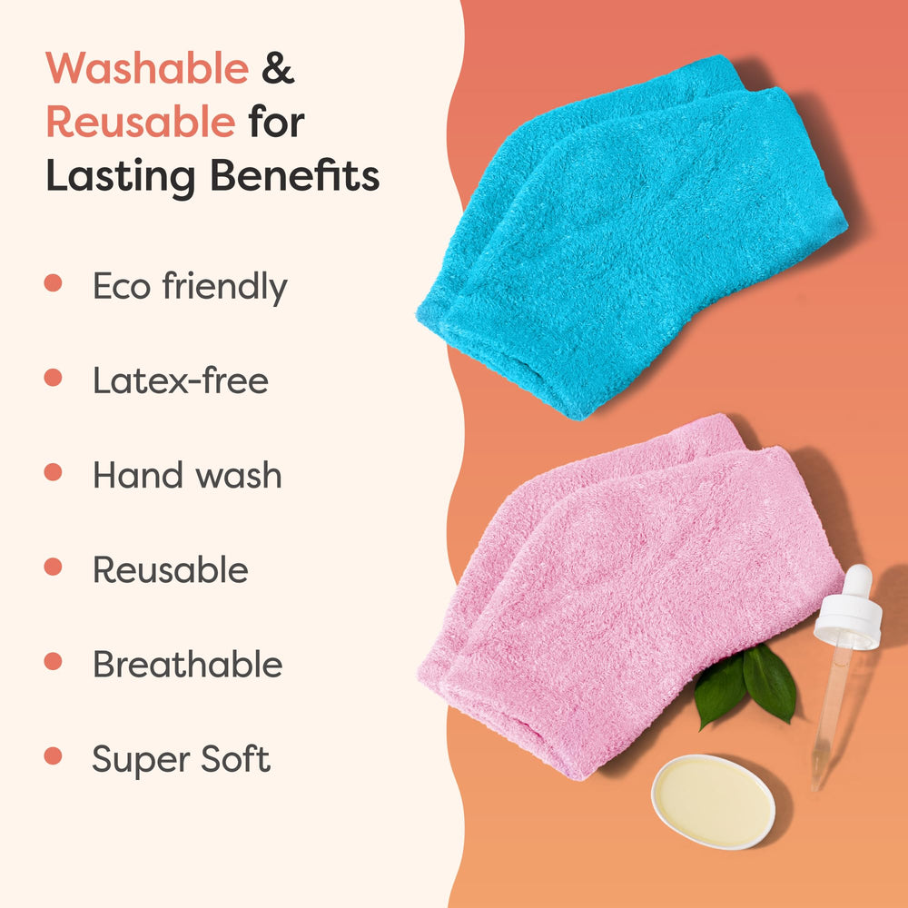 ZenToes moisturizing socks washable reusable tag highlighting easy care.