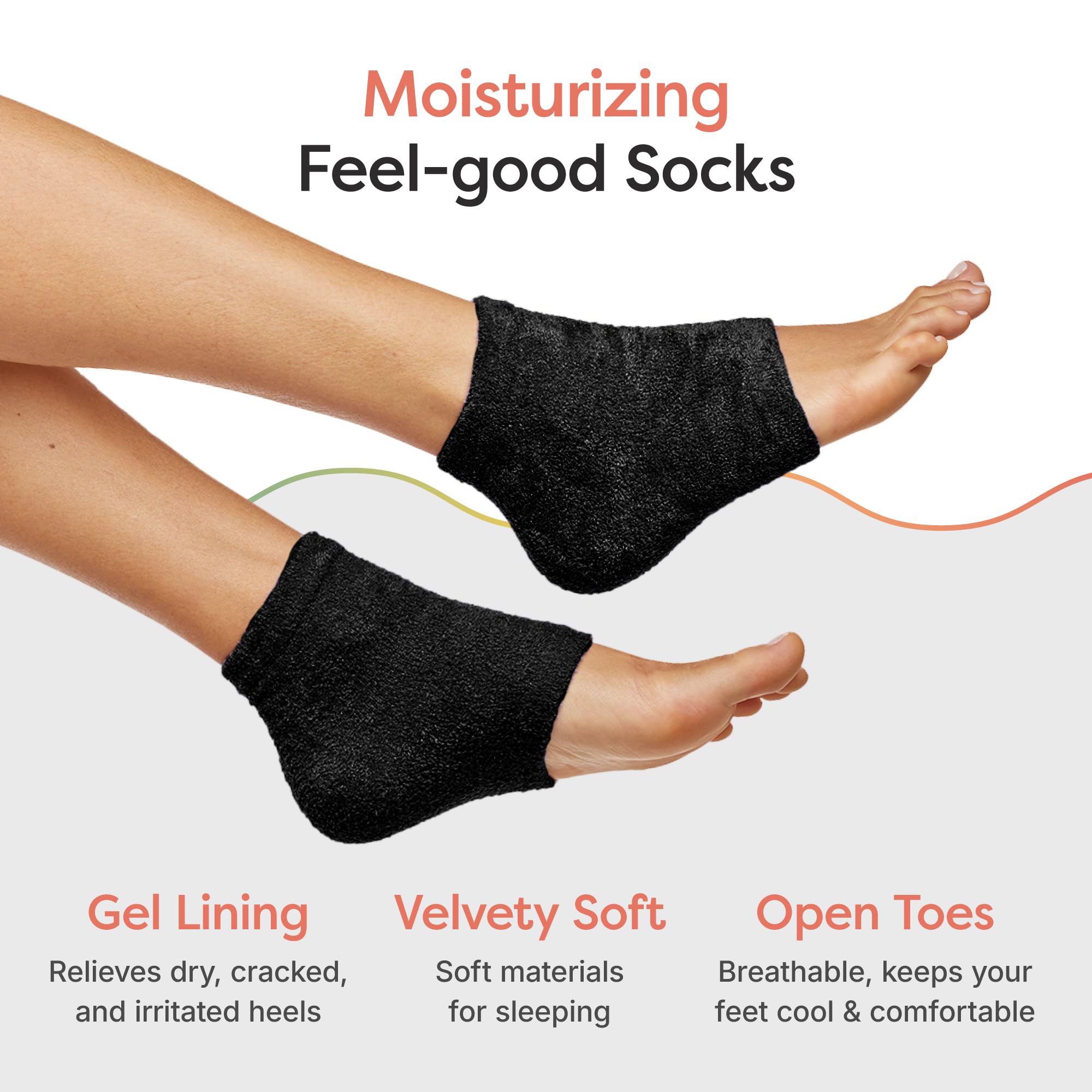 ZenToes vitamin-infused sock emphasizes jojoba and olive oil for at-home care.