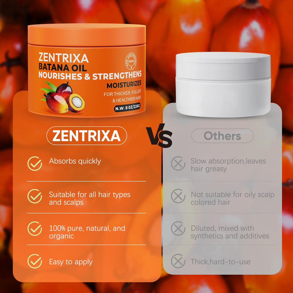 ZENTRIXA Batana Oil cold-pressed process preserves nutrients for potency.