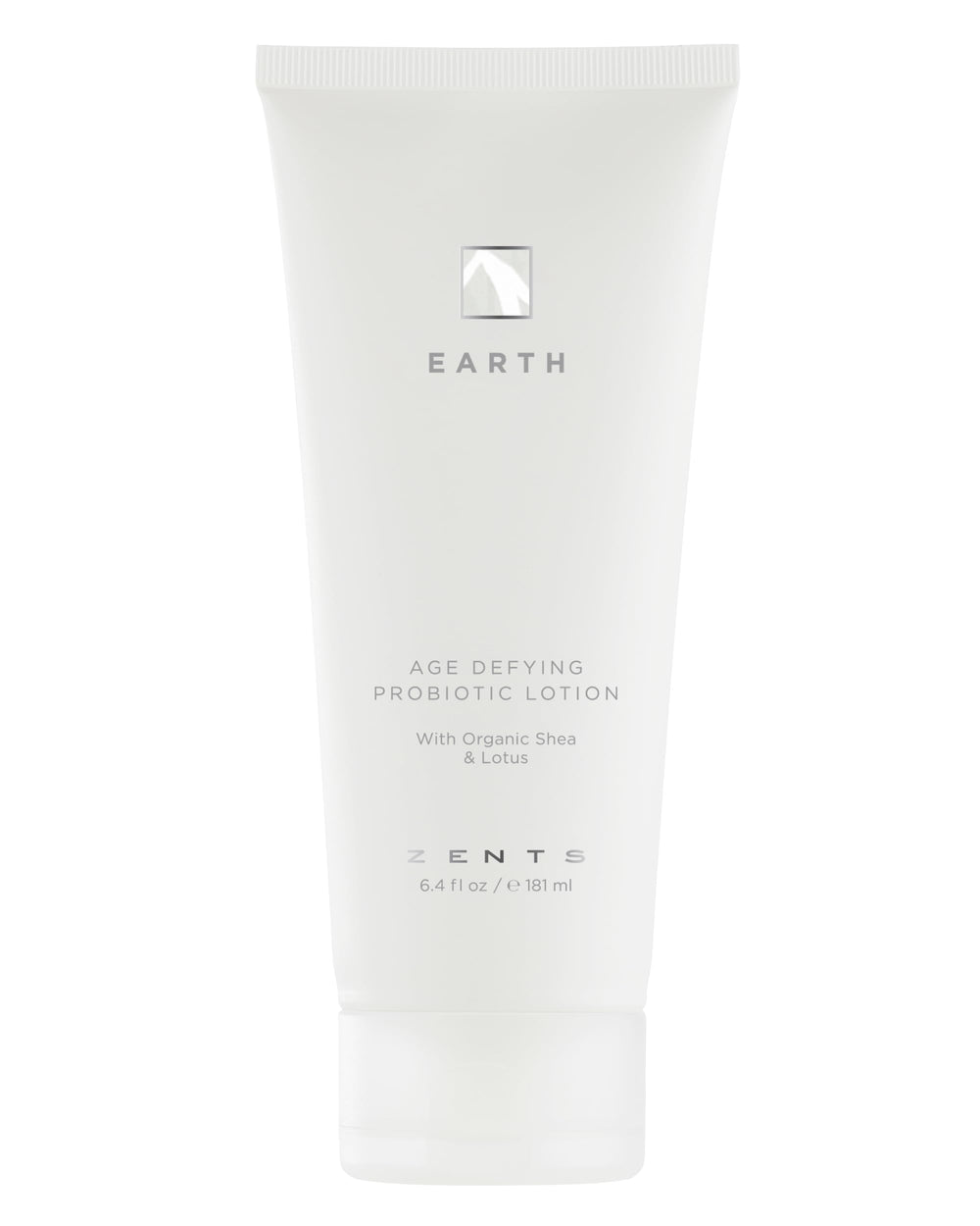 Zents Age-Defying Probiotic Body & Hand Lotion Earth bottle for daily hydration.