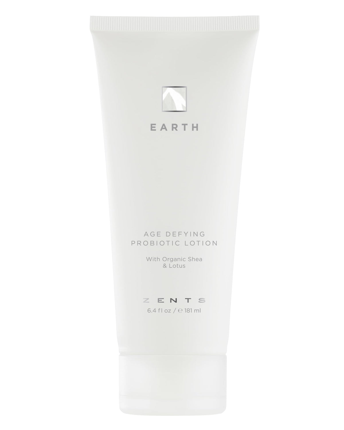 Zents Age-Defying Probiotic Body & Hand Lotion Earth bottle for daily hydration.
