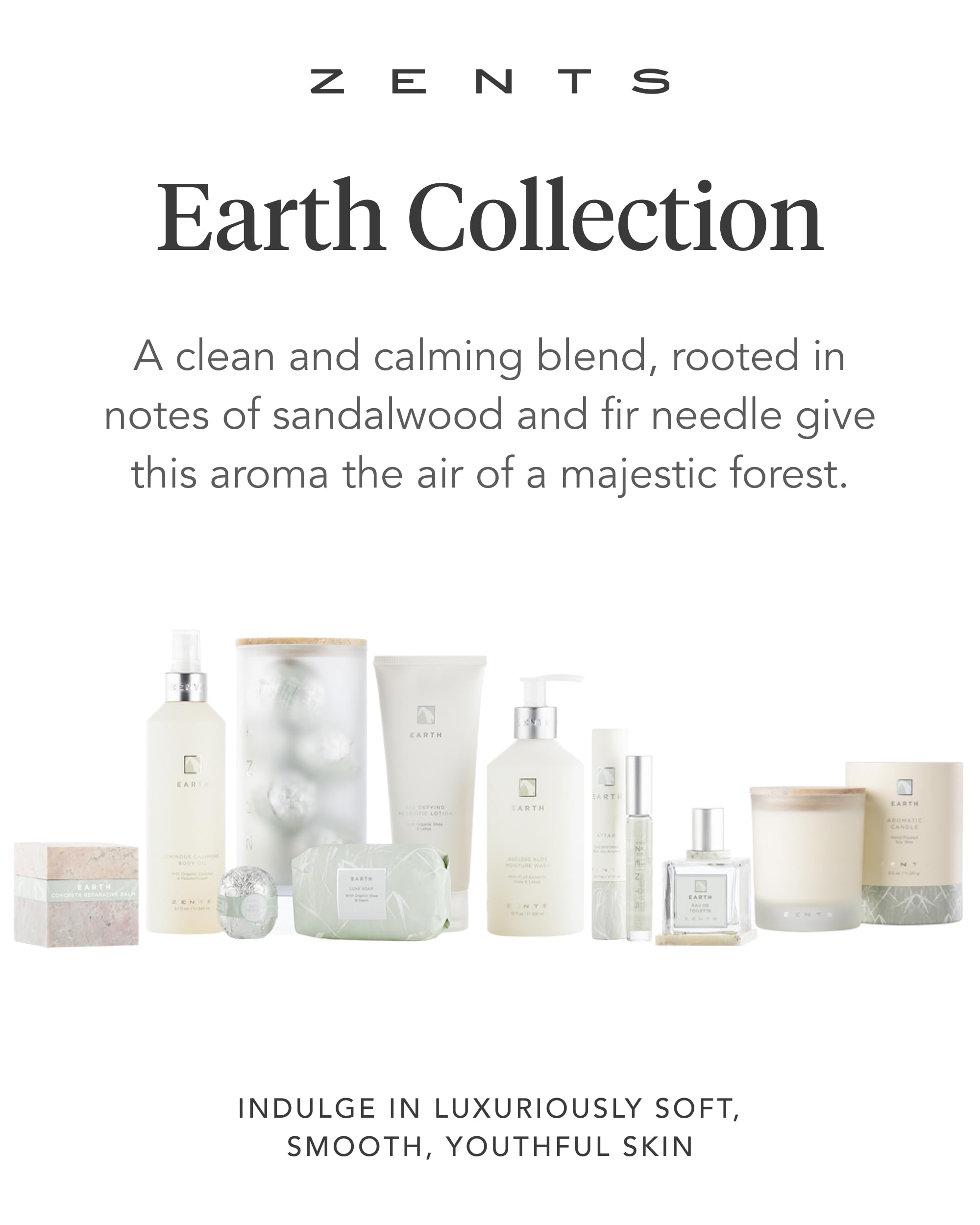 Zents Age-Defying Probiotic Body & Hand Lotion Earth hands being moisturized after shower.