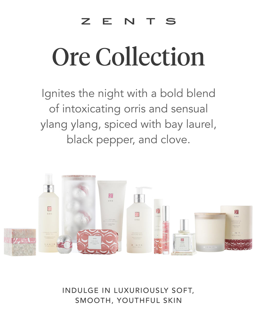 Zents Ore lotion in a bathroom scene to evoke daily ritual