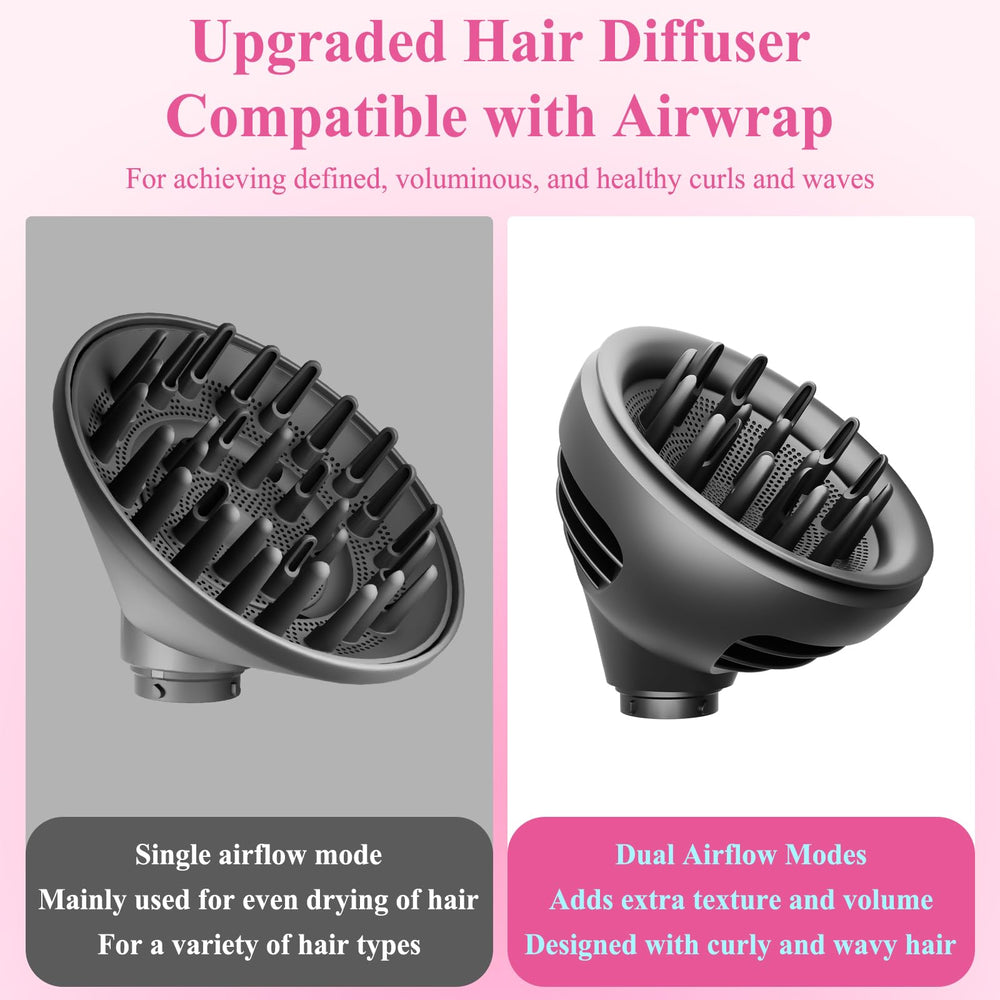 ZEPHBLOW dome mode on curls – enhances natural shape with gentle airflow.