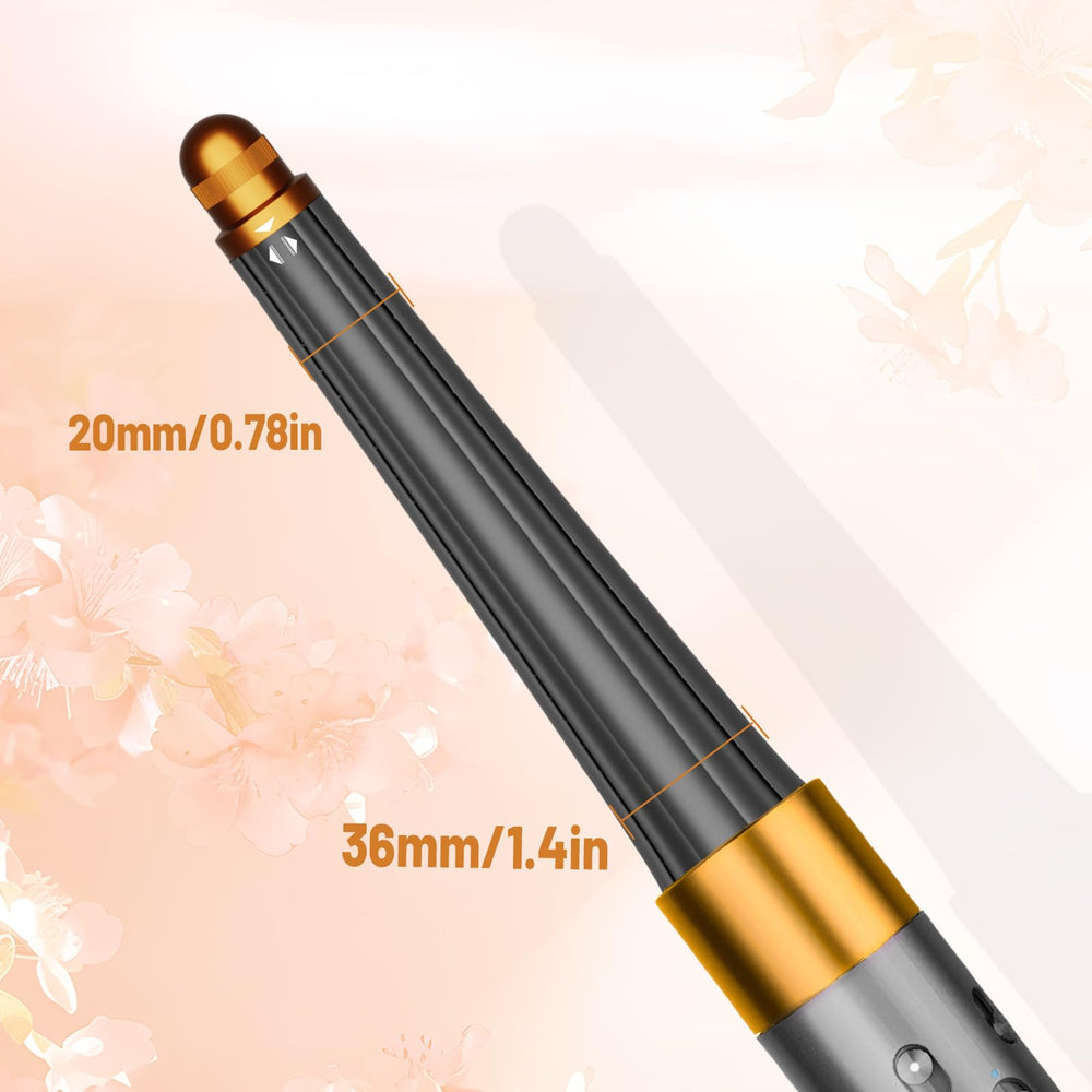 ZephBlow conical barrel delivers defined curls from roots to tips.