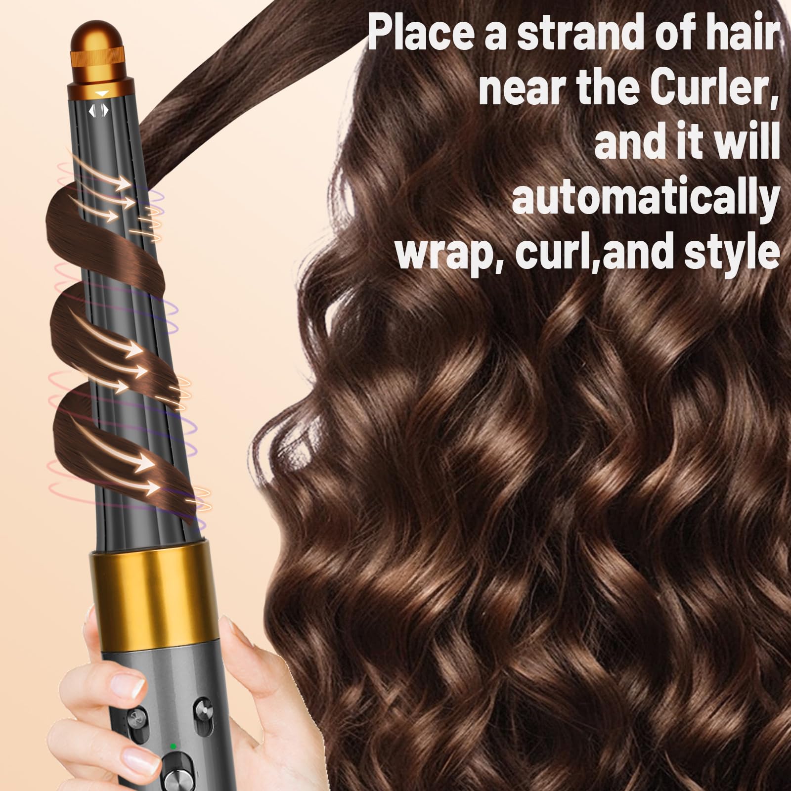 ZephBlow long, heat-free curling with air flow preserves shine and softness.