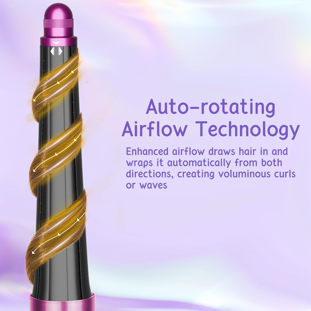 ZEPHBLOW long barrel styling on long hair for quick, even curl results.